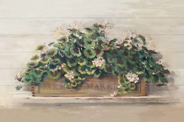 Modern Farmhouse Décor: Farmers Market Geraniums by Carol Rowan