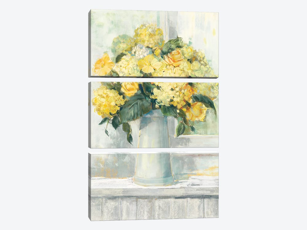 Endless Summer Bouquet I Yellow by Carol Rowan 3-piece Art Print