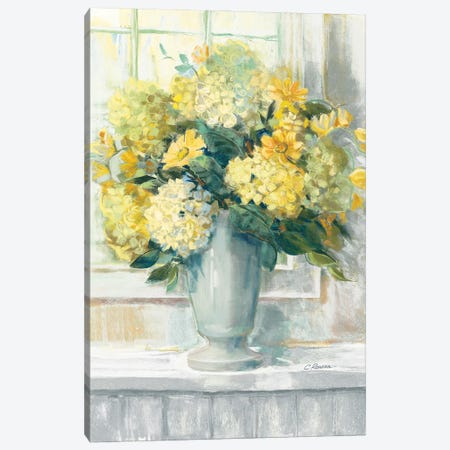 Endless Summer Bouquet II Yellow Canvas Print #CRW4} by Carol Rowan Canvas Art