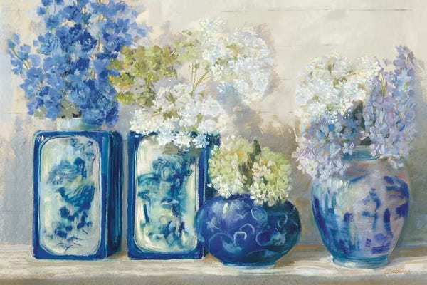 Horizontal: Ladys Mantle on Shiplap by Carol Rowan