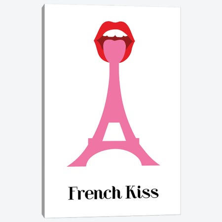 French Kiss Canvas Print #CSA14} by Atelier Posters Canvas Print