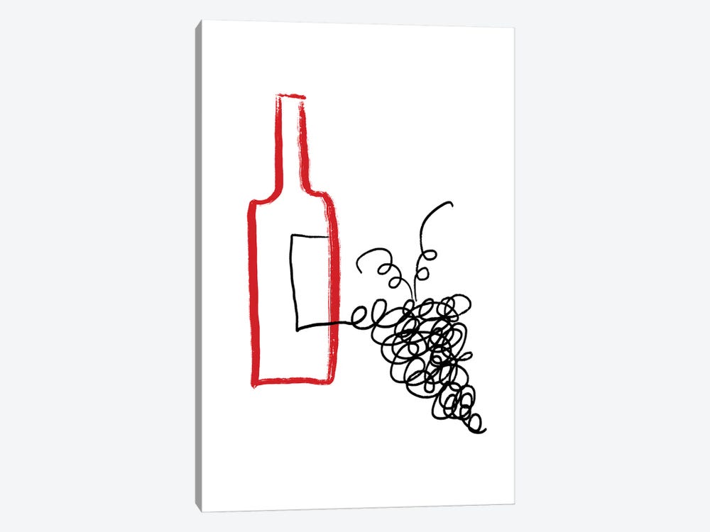 Good Wine by Atelier Posters 1-piece Canvas Wall Art