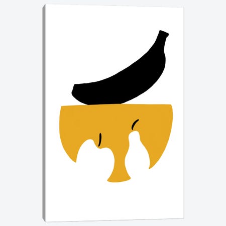 Still Life With Black Banana Canvas Print #CSA32} by Atelier Posters Canvas Art