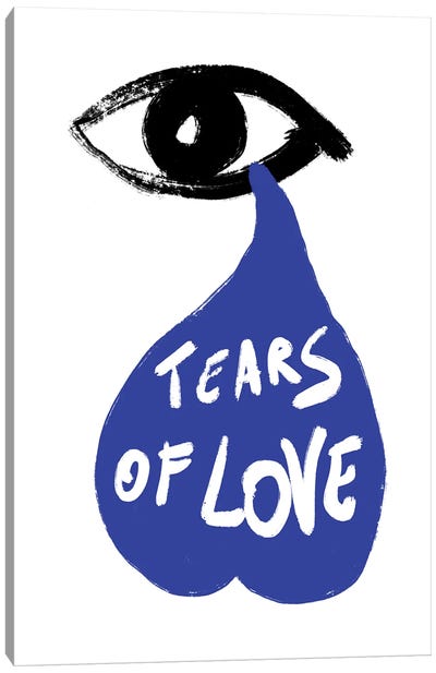 Tears Of Love Canvas Art Print - Eyes