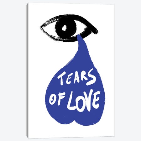 Tears Of Love Canvas Print #CSA34} by Atelier Posters Canvas Art Print