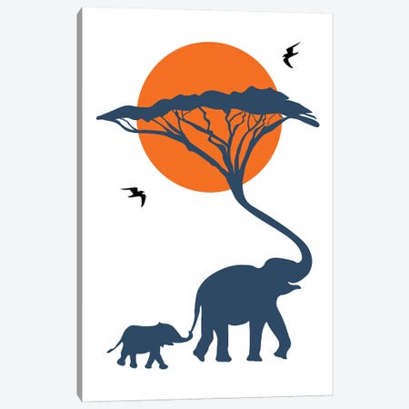 Africa Family Canvas Print #CSA3} by Atelier Posters Canvas Print
