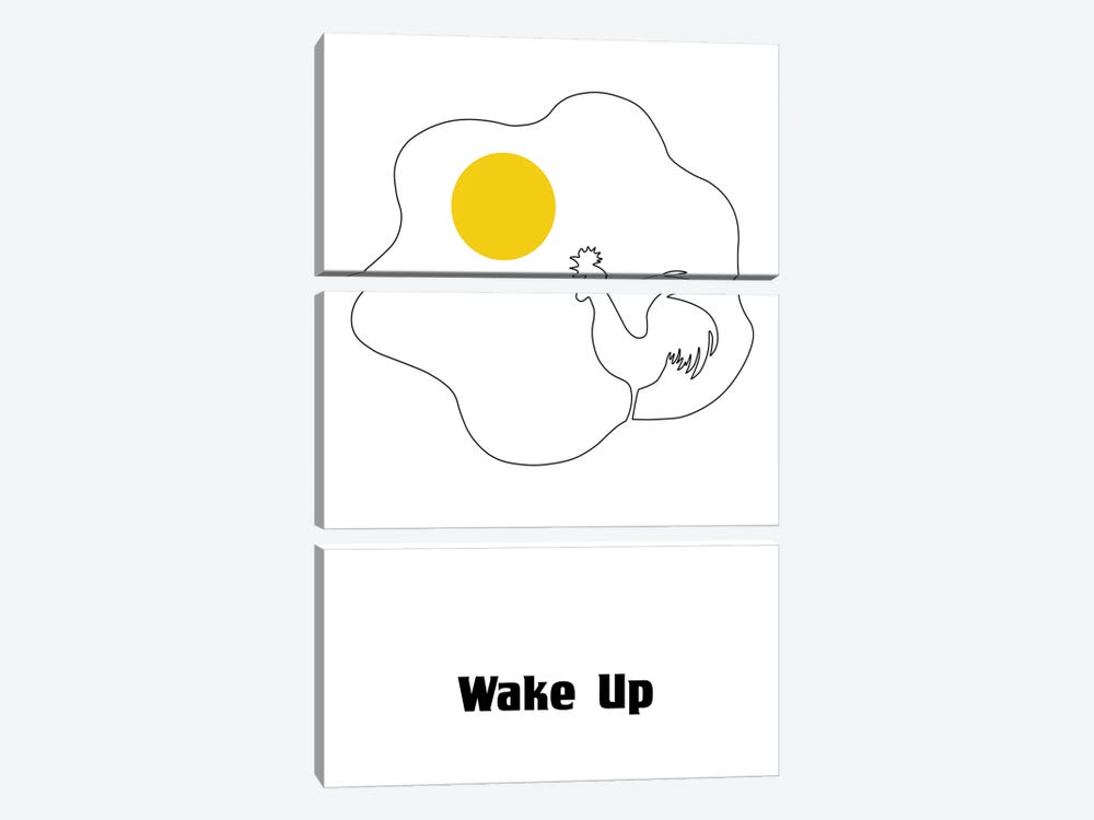 Wake Up by Atelier Posters 3-piece Canvas Art