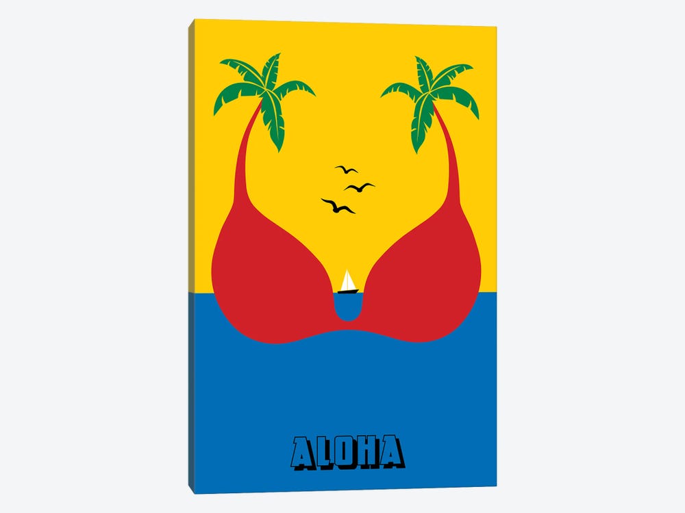 Aloha by Atelier Posters 1-piece Canvas Wall Art