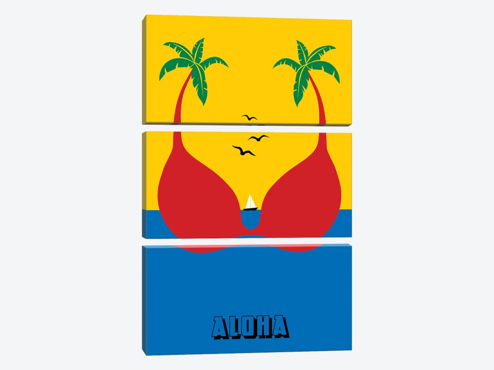 Aloha by Atelier Posters 3-piece Canvas Wall Art