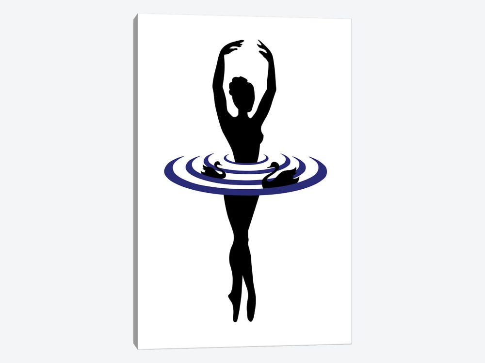 The Black Swan by Atelier Posters 1-piece Canvas Art
