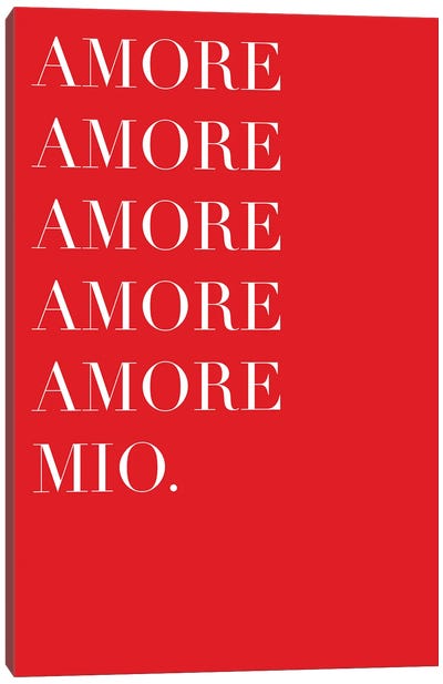 Amore Mio Amore Mio Canvas Art Print - Atelier Posters