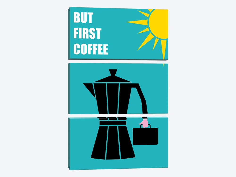 But First Coffee by Atelier Posters 3-piece Canvas Art