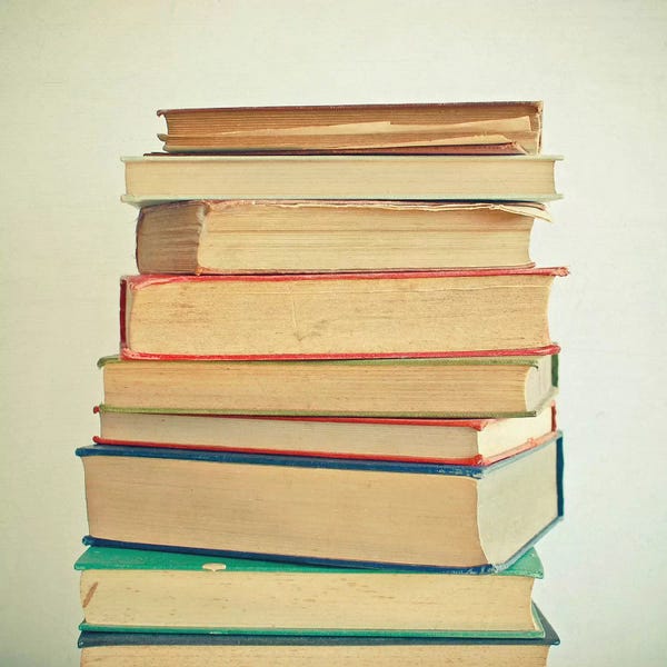 Reading: Stack of Books by Cassia Beck