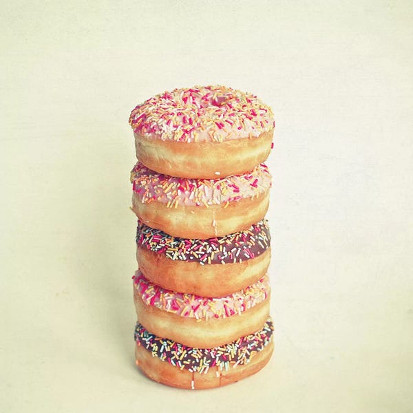 Cassia Beck: Stack of Donuts by Cassia Beck