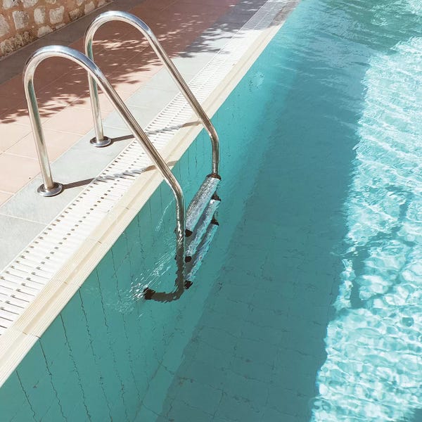 Vintage & Retro Bedroom: Swimming Pool IV by Cassia Beck