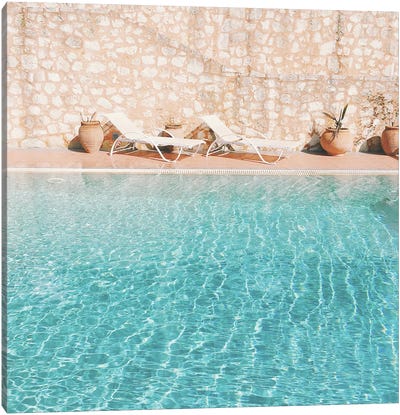 Swimming Pool V Canvas Art Print - Cassia Beck