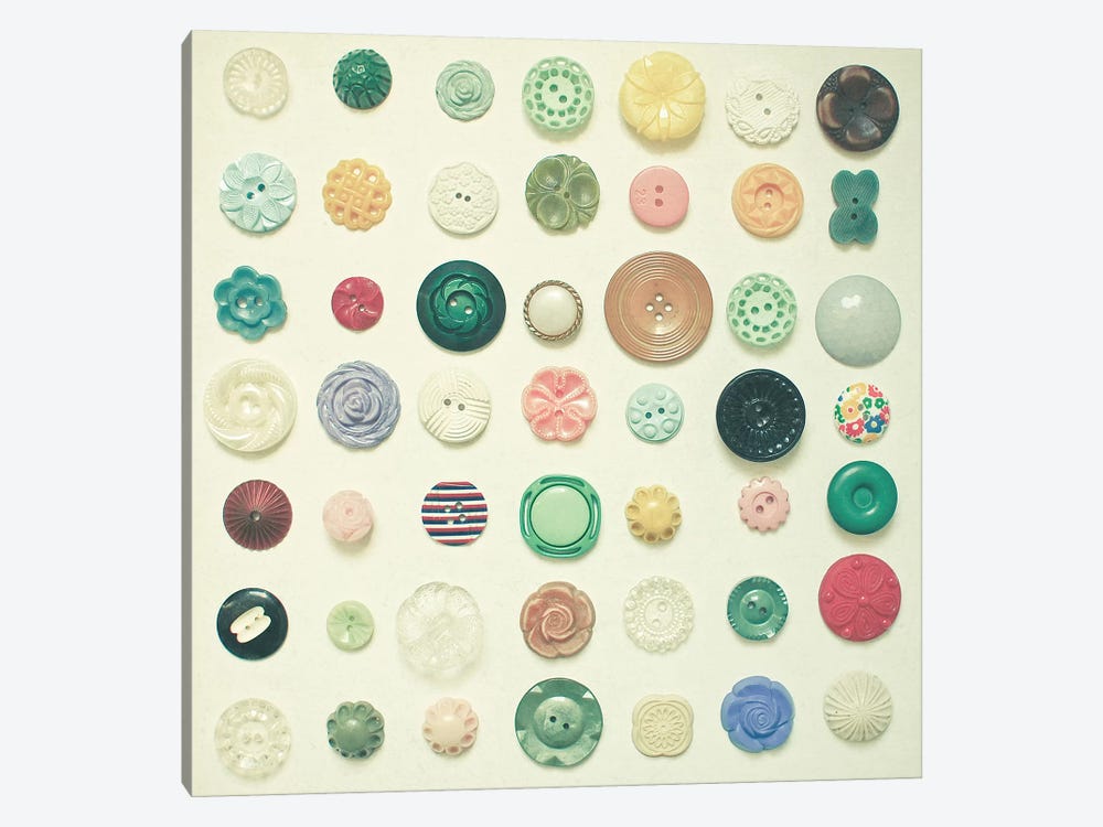 The Button Collection by Cassia Beck 1-piece Canvas Art