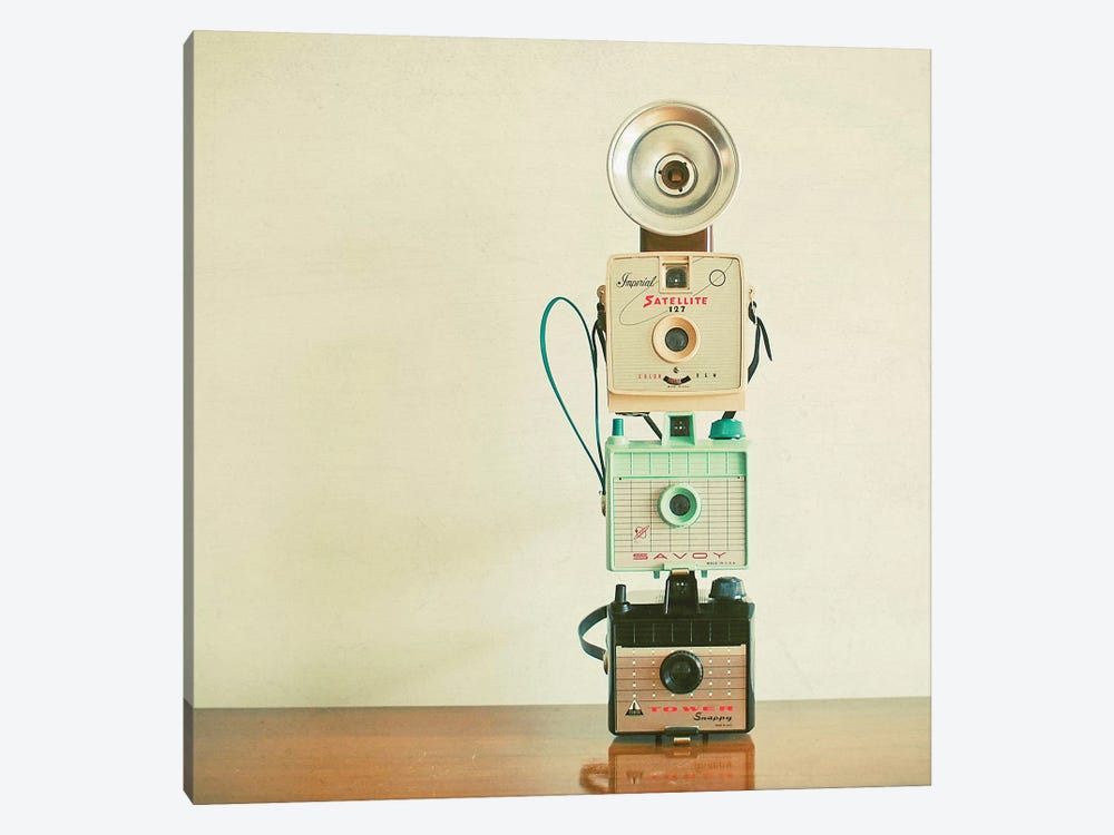 Tower of Cameras by Cassia Beck 1-piece Canvas Wall Art