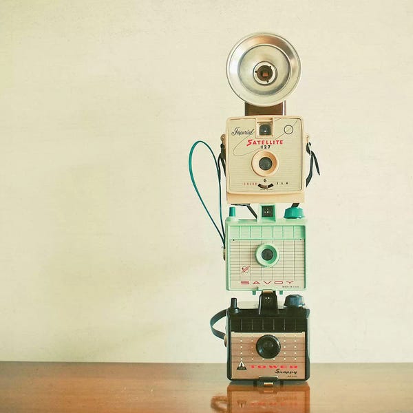 Photography As A Hobby: Tower of Cameras by Cassia Beck