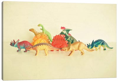 Walking with Dinosaurs Canvas Art Print - Prehistoric Animal Art