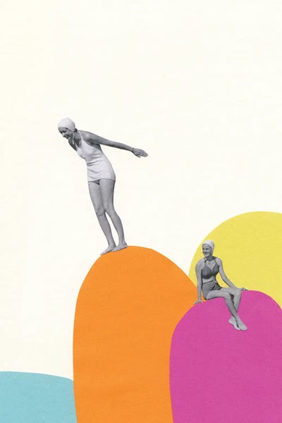 Cliff Diving by Cassia Beck art print