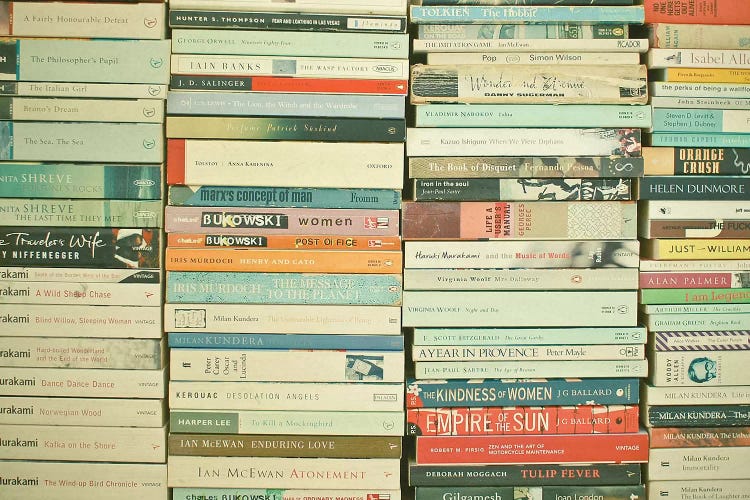 Bookworm Landscape by Cassia Beck wall art