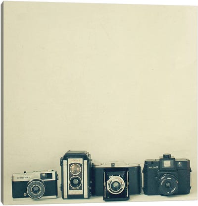 Camera Collection Canvas Art Print - Vintage Styled Photography