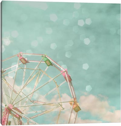 Candy Wheel Canvas Art Print - Vintage Styled Photography