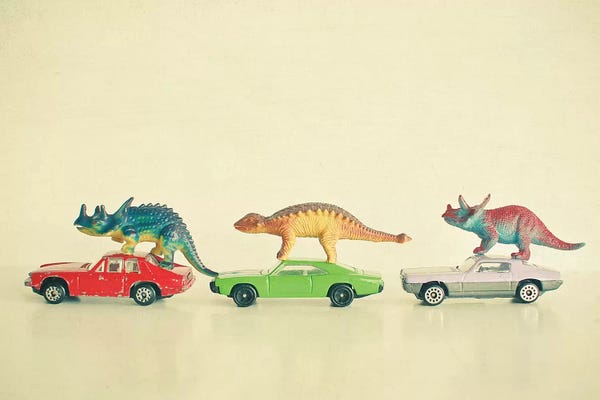 Prehistoric Animals: Dinosaurs Ride Cars by Cassia Beck