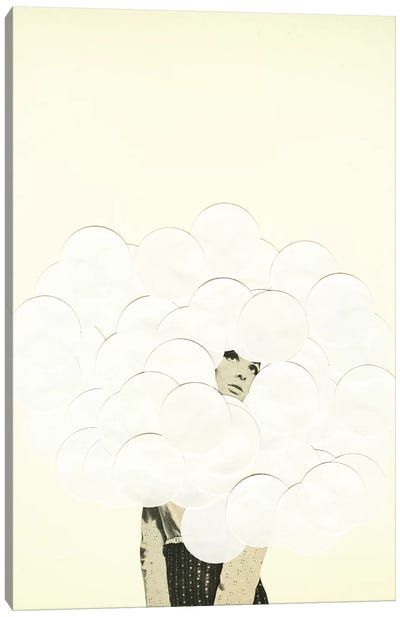Head in the Clouds Canvas Art Print - Cassia Beck