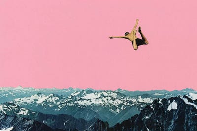 Higher than Mountains by Cassia Beck framed canvas print