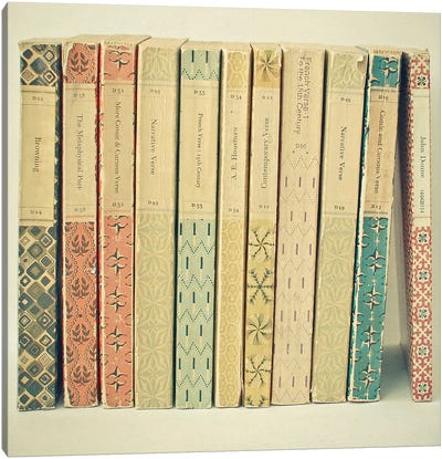 Old Books Canvas Art Print - Vintage Styled Photography
