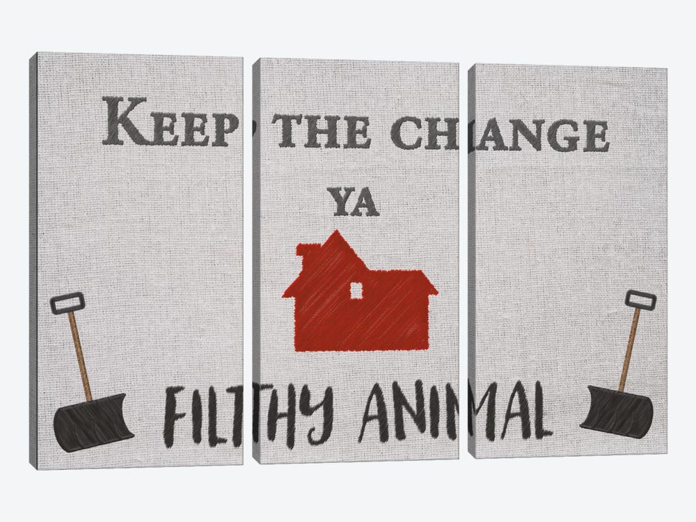 Keep the Change by 5by5collective 3-piece Canvas Art Print