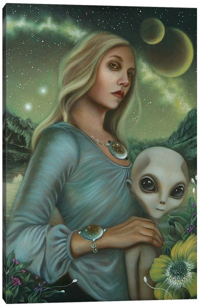 Universal Nights Canvas Art Print - Alien Art