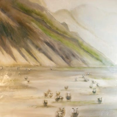 Clarissa Shanahan - Canvas Prints: King's Sheep by Clarissa Shanahan