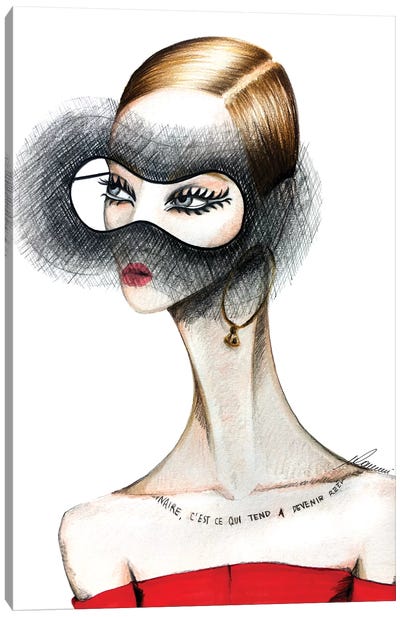 Dior Masquerade Canvas Art Print - Maria Camussi