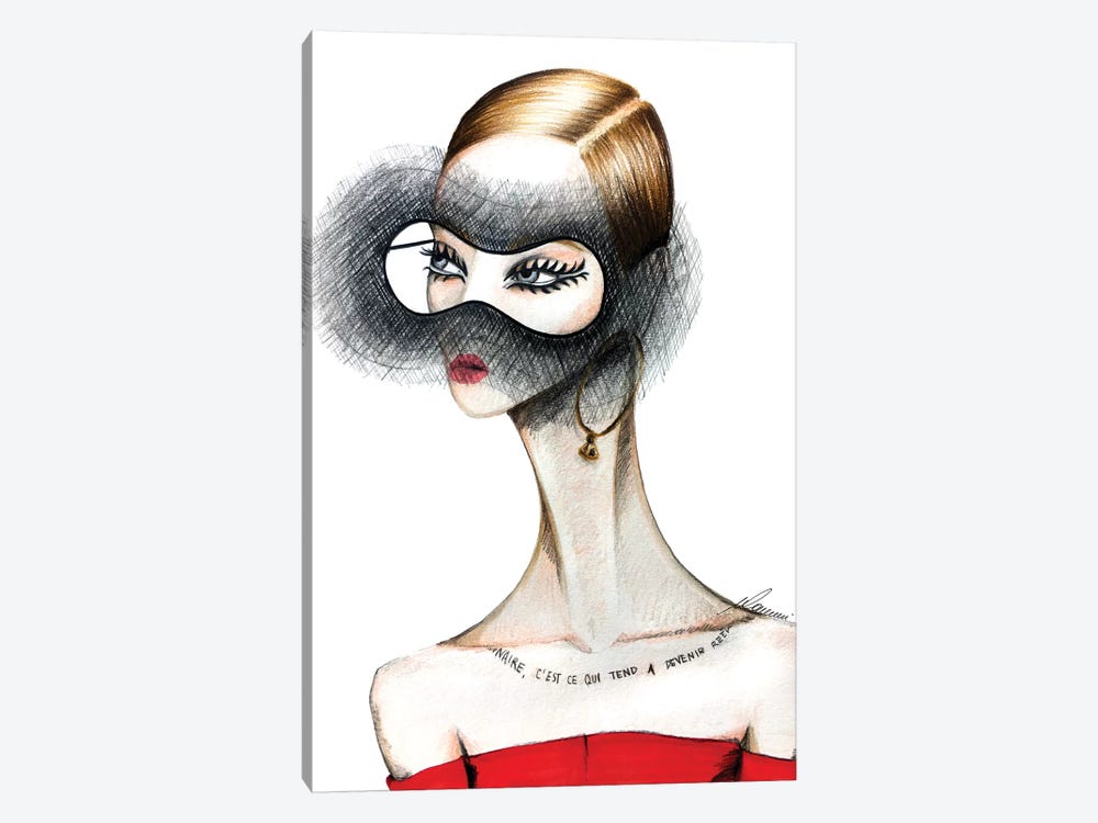 Dior Masquerade by Maria Camussi 1-piece Canvas Print