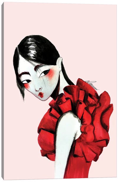 Fashion Blush Canvas Art Print - Maria Camussi