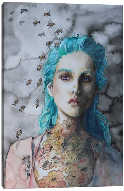 Bees Canvas Art Print - Eye of the Beholder