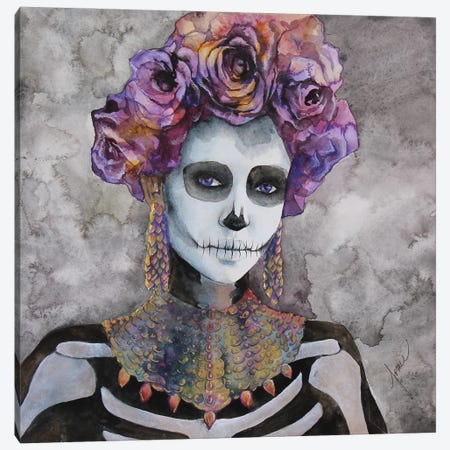 Sugar Skull Cynthia Canvas Print #CSJ45} by Cris James Canvas Print