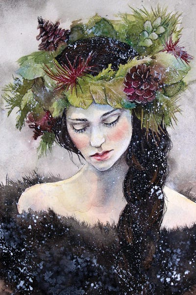 Women's Tops: Snowfall by Cris James