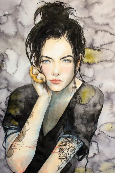 Women's Tops: Long Night by Cris James