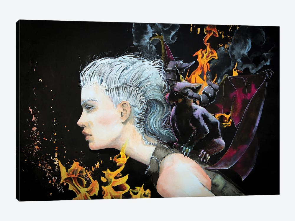 Mother Of Dragons by Cris James 1-piece Canvas Print