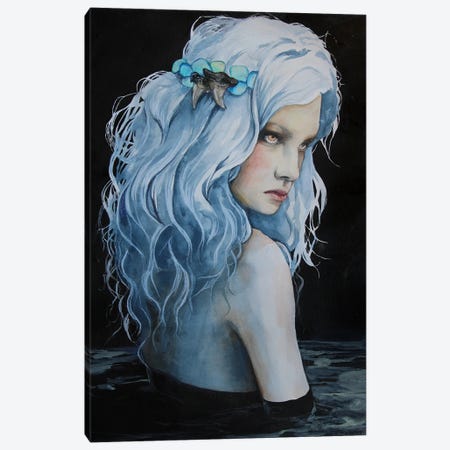 Dark Mermaid Rising Canvas Print #CSJ7} by Cris James Art Print