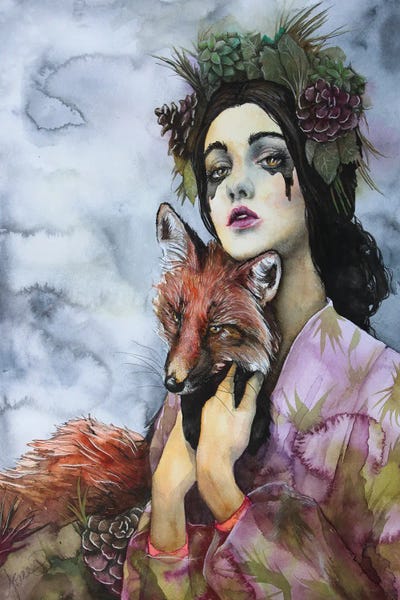 Foxes: Lady And The Fox by Cris James