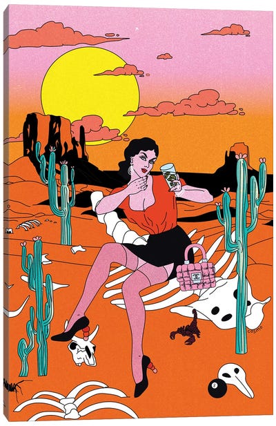 Desert Canvas Art Print - Cosmo