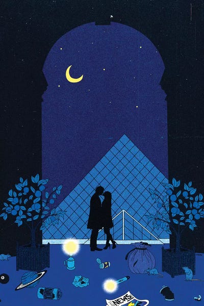 The Louvre Museum: Midnight In Paris by Cosmo