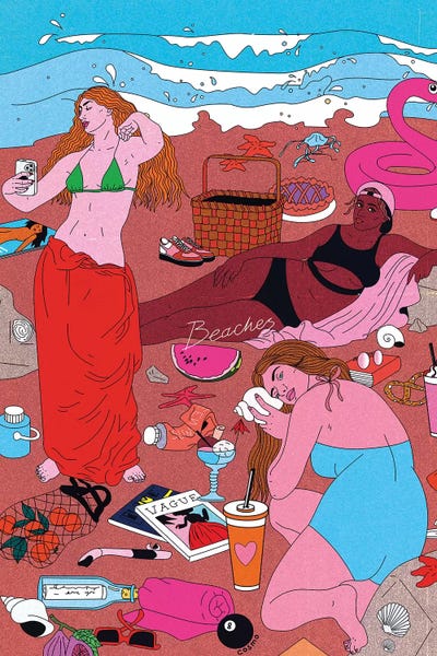 Beaches by Cosmo acrylic art print