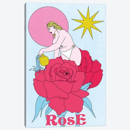Parfum À La Rose Canvas Print #CSO31} by Cosmo Canvas Art
