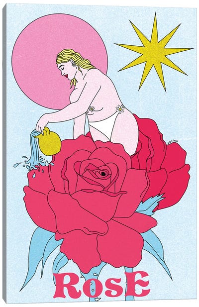 Parfum À La Rose Canvas Art Print - Cosmo